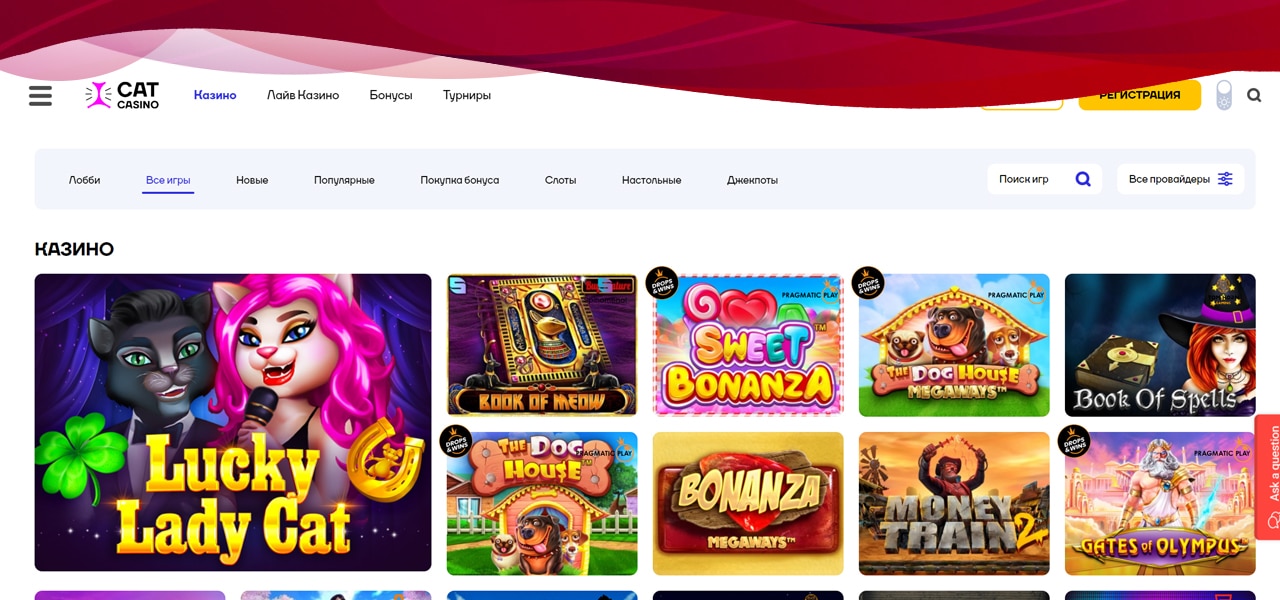 полный обзор казино cat на деньги