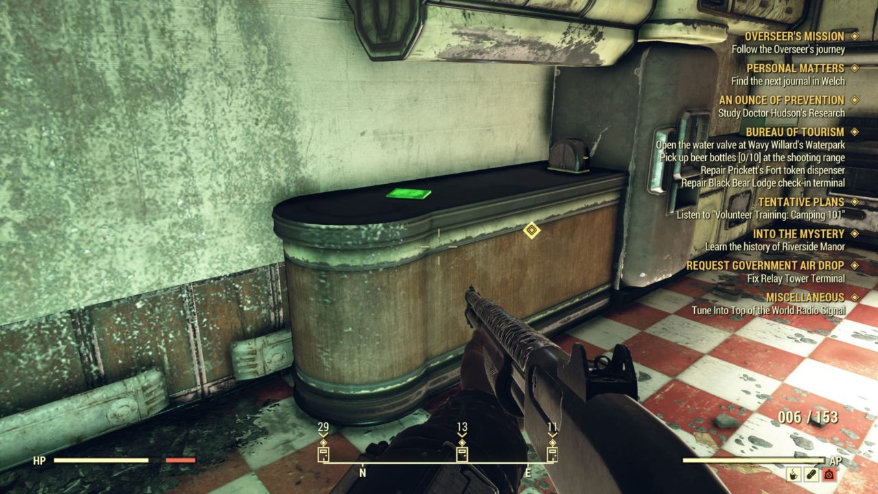 Мод подсветки планов и рецептов для Fallout 76